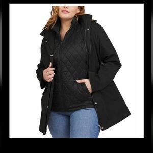 Lands' End  Ladies' 3-in-1 Systems Rain System Vest-Jacket nwt